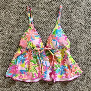 Floral Multicolor Tankini Top